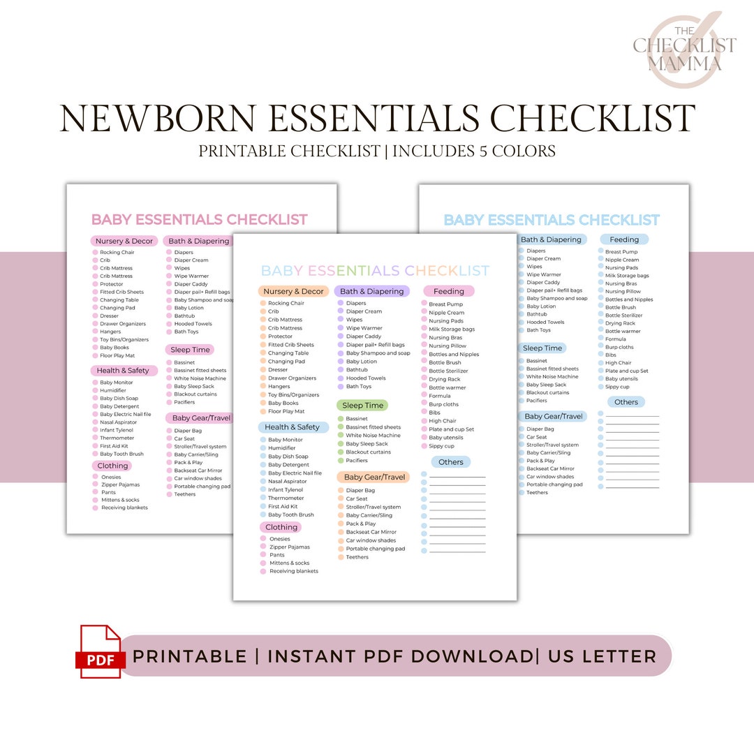 Essential Items for a Newborn Shopping Checklist