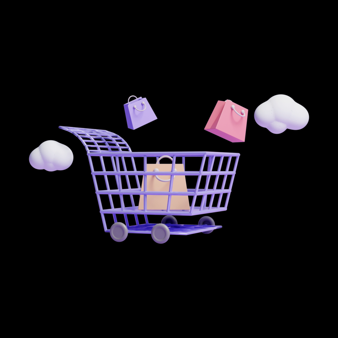 Online shopping concept design or 3d online shopping or shopping ... Shopping Accessories That Add Meaning to Everyday Life